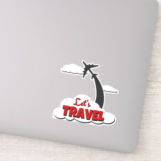 Let's travel sticker (Detail)