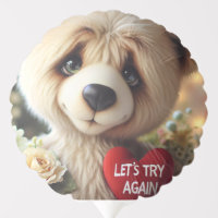 Let's Try Again, Teddy with a Heart, by Natasha Us