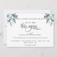 Let's Try This Again, Blue, White and Gray Floral