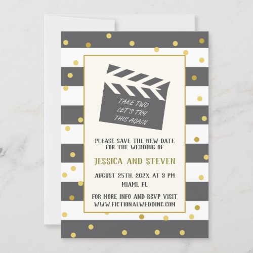Lets try this again funny wedding update invitation