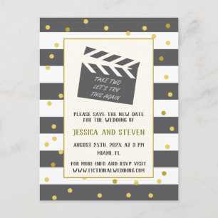 Let's try this again funny wedding update Postcard