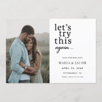 Let'S Try This Again Save The Date Invitation | Zazzle