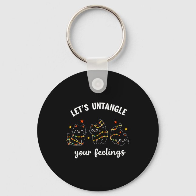 Let's Untangle Your Feelings School Counselor Chri Keychain (Front)