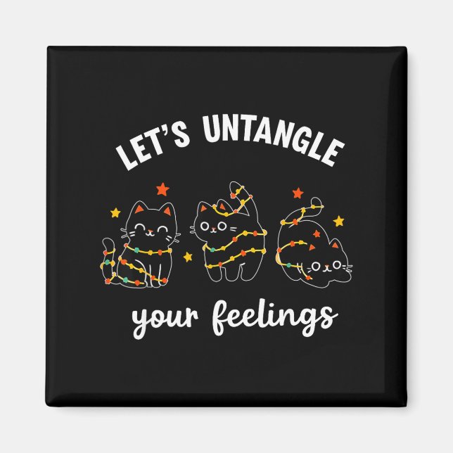 Let's Untangle Your Feelings School Counselor Chri Magnet (Front)
