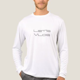 Lets Vlog Minimalist Word Personalize T-Shirt Tri-Blend Shirt