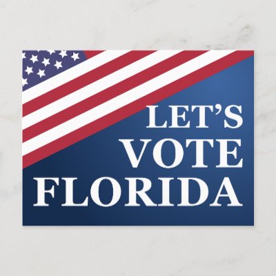 Let's Vote Florida Get Out The Voters Postcard
