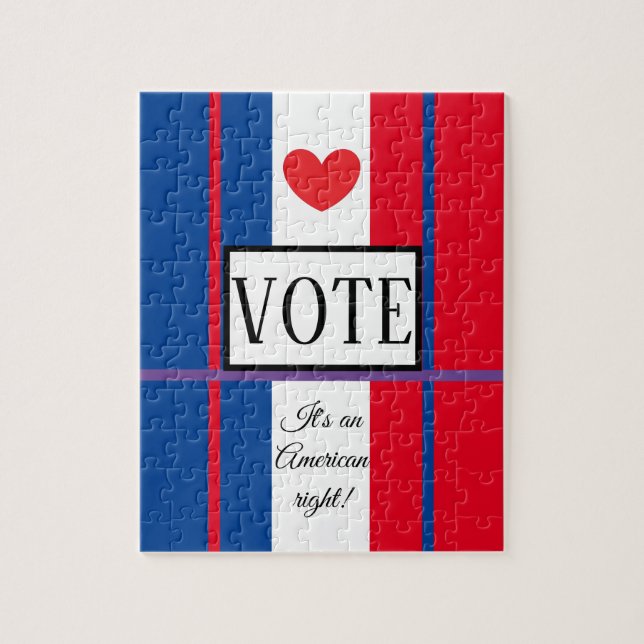 Let's VOTE!  Jigsaw Puzzle (Vertical)
