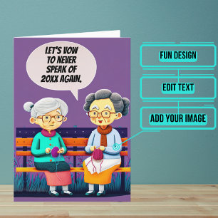 Let's Vow to Never Speak of Last Year New Year Card