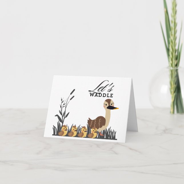 Lets Waddle  Announcement (Front)