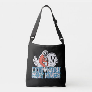 Let's Watch Scary Movies Scream Horror Crossbody Bag