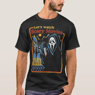 Lets Watch Scary Movies Scream Horror Essential T- T-Shirt