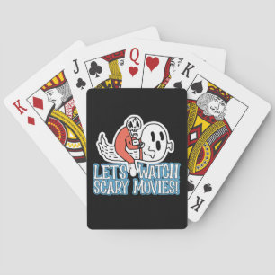 Let's Watch Scary Movies Scream Horror Poker Cards