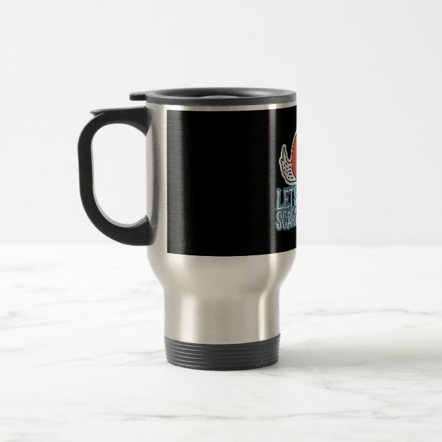 Let's Watch Scary Movies Scream Horror Travel Mug (Left)