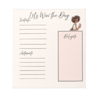 Let's Win the Day Notepad