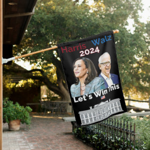 Lets Win This Harris Walz Election 2024 House Flag