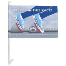 Let's Win This Race! Car Flag