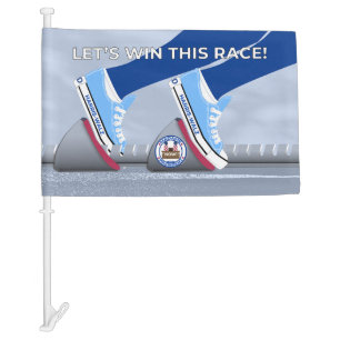 Let's Win This Race! Car Flag
