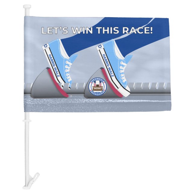 Let's Win This Race! Car Flag (Front)
