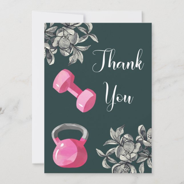 Lets Work It Out Thank You Card (Front)