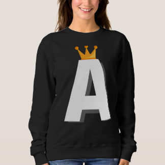 Letter A Alphabet Letter Initial Sweatshirt