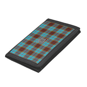 Letter A Anderson Tartan Monogram Accessories Tri-fold Wallet