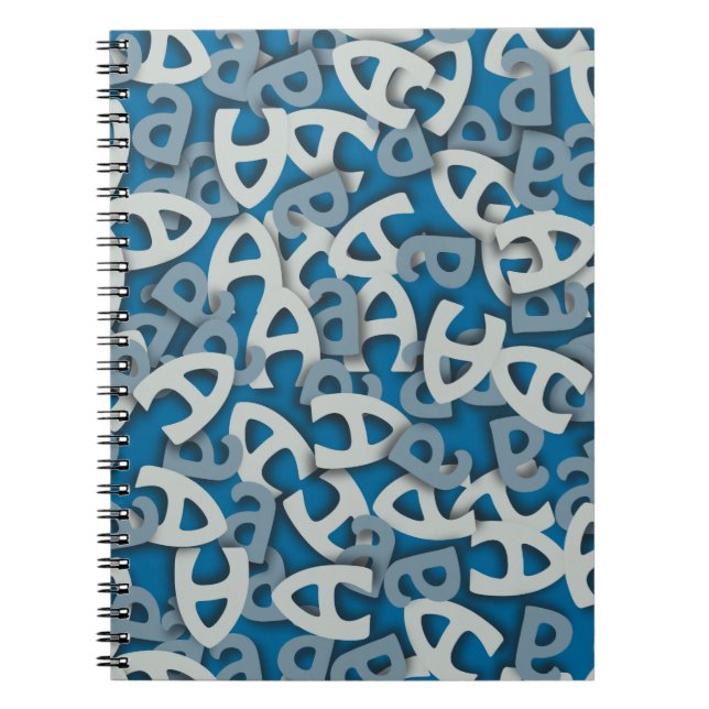 Letter A Blue Notebook (Front)