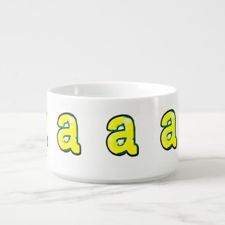 Letter  "a" bowl