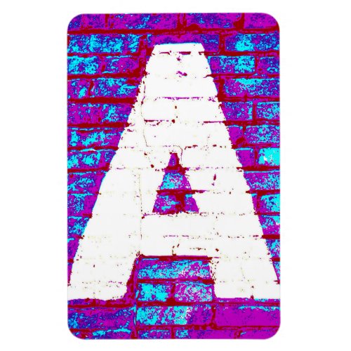 Letter A Building Ad Photo Magnet