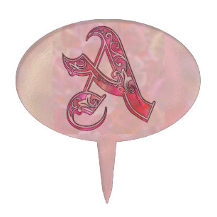 Letter A Cake Topper