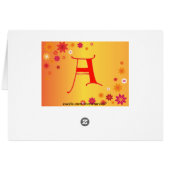 Letter A Cards (Back Horizontal)