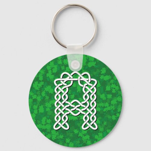 Letter A Celtic Knot Alphabet Keychain