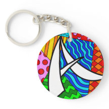 Letter A colorful doodles