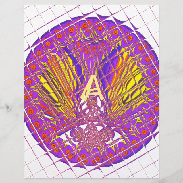 Letter A, Colorful logo text design (Front)