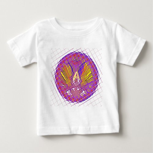Letter A Colorful logo text design Baby T_Shirt