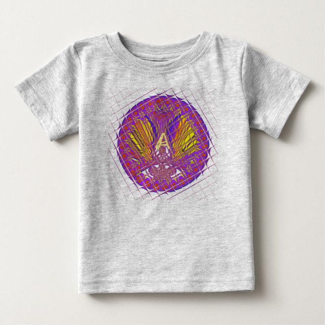Letter A, Colorful logo text design Baby T-Shirt (Front)