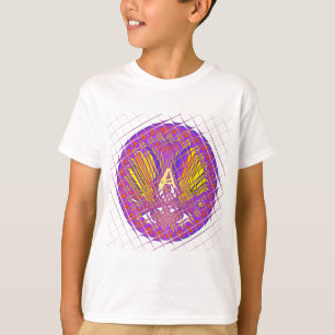 Letter A Colorful Logo Text   Radiant Initial Art  T-Shirt