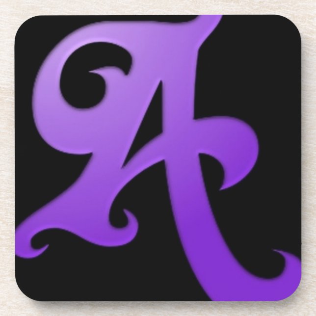 Letter A Drink Coaster (Front)