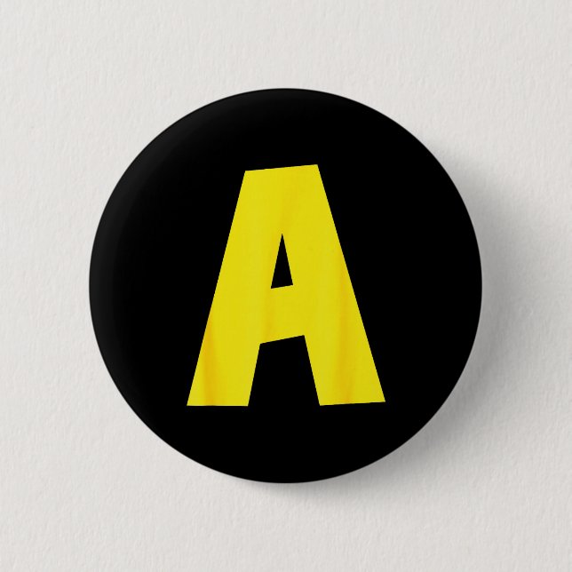 Letter A Funny Group Matching Halloween For Women  Button (Front)
