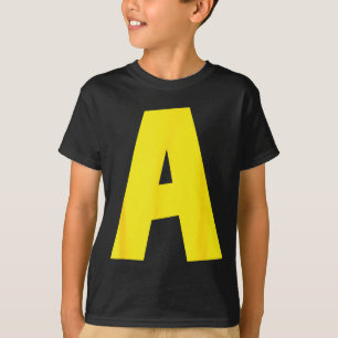 Letter A Funny Group Matching Halloween For Women T-Shirt