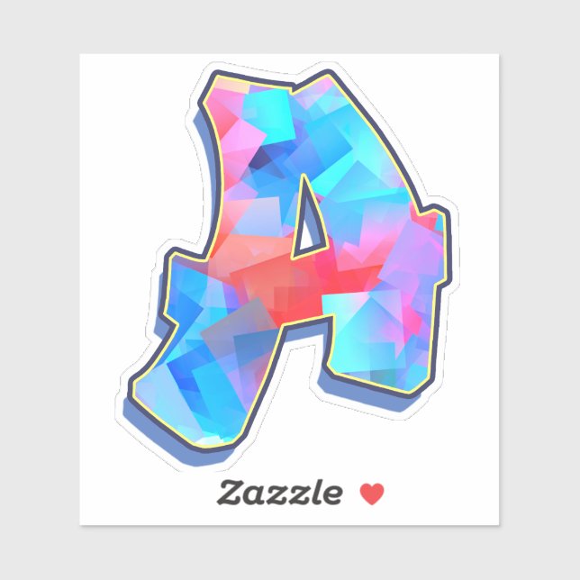Letter A _ Graffiti Alphabet Letters Sticker (Sheet)
