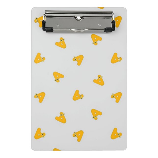 Letter A gray Mini Clipboard (Front)
