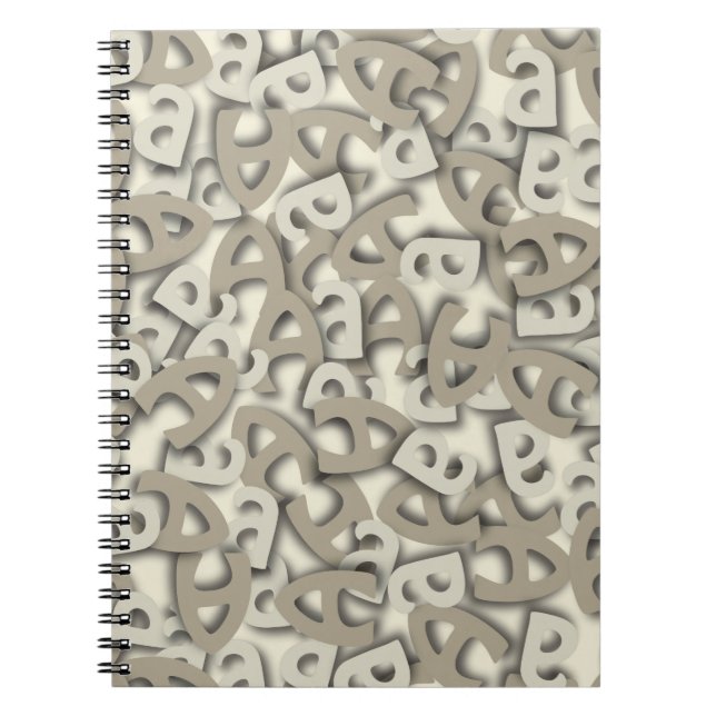 Letter A Gray Notebook (Front)