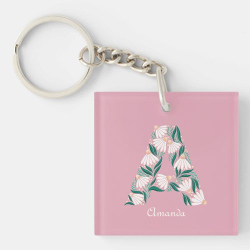 letter A key chain