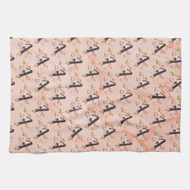 Letter A Kitchen Towel (Horizontal)