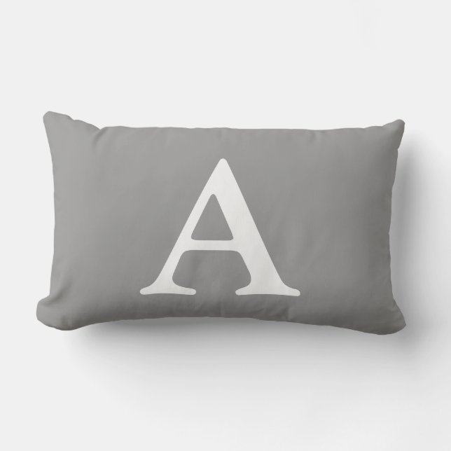Letter A lumbar bolster pillow (Front)