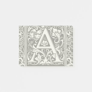 Letter A Medieval Monogram Art Nouveau Post-it Notes