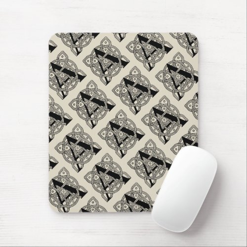 Letter A Monogram Vintage Celtic Knot Print