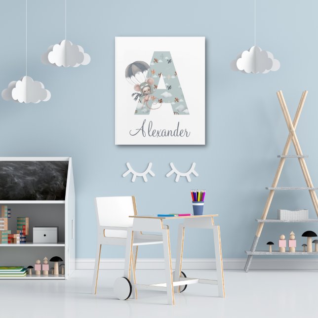 Letter A Mouse Pilot Acrylic Art (Creator Uploaded)