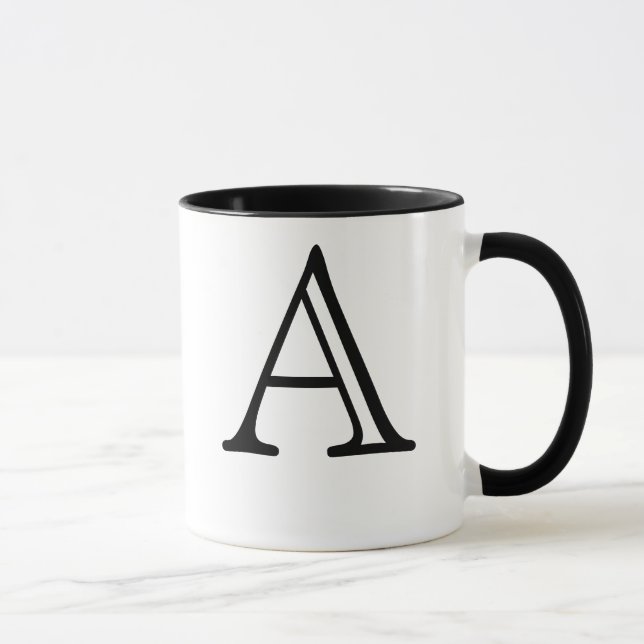 Letter A Mug (Right)