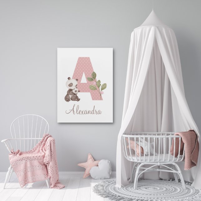 Letter A Panda Acrylic Art (Creator Uploaded)